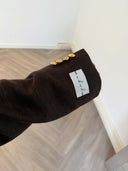 Remade oversized blazer tartan brown #78:78