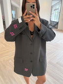 Remade oversized blazer dark grey #39:39