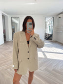 Remade oversized blazer beige #52:52