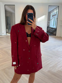 Remade oversized blazer bordeaux #34:34