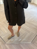 Remade oversized blazer tartan brown #02:02