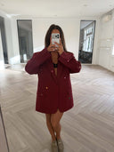 Remade oversized blazer bordeaux #22:22