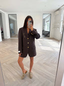 Remade oversized blazer brown #85:85