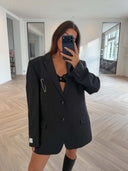 Remade oversized blazer anthracite #86:86