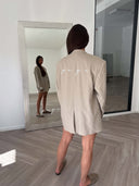 Remade oversized blazer beige #52:52