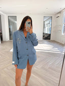 Remade oversized blazer blue #14:14