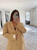 Remade oversized blazer custard yellow #02:02