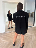 Remade oversized blazer striped black #33:33