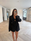 Remade oversized blazer black #12:12