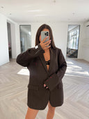 Remade oversized blazer brown #67:67