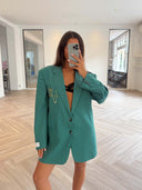 Remade oversized blazer green #50:50