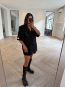 Remade short sleeve blazer anthracite #56:56