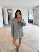Remade oversized blazer grey #30:30