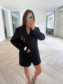 Remade oversized blazer dark blue #10:10