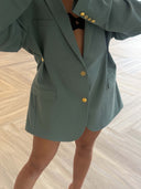 Remade oversized blazer sage green #49:49