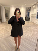 Remade oversized blazer anthracite/brown #22:22