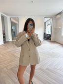 Remade oversized blazer beige #98:98