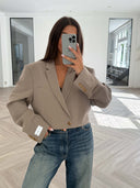 Remade oversized blazer taupe #15:15
