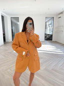 Remade oversized blazer orange #18:18