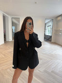 Remade oversized blazer black #12:12