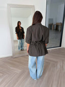 Remade oversized blazer brown #55:55