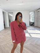 Remade oversized blazer old pink #55:55