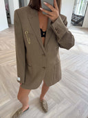 Remade oversized blazer mocha #14:14