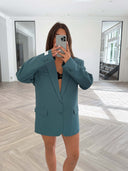 Remade oversized blazer petrol green #62:62