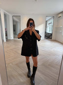 Remade short sleeve blazer anthracite #56:56