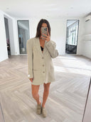 Remade oversized blazer beige #88:88
