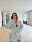 Remade oversized blazer light grey #90:90