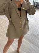 Remade oversized blazer mocha #88:88