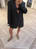 Remade oversized blazer anthracite/brown #22:22