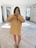Remade oversized blazer custard yellow #02:02