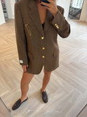 Remade oversized blazer brown #87:87