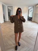 Remade oversized blazer brown #87:87