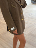 Remade oversized blazer brown #87:87