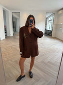 Remade oversized blazer rust #52:52
