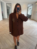 Remade oversized blazer rust #52:52