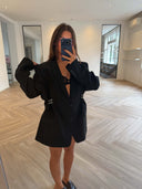 Remade oversized blazer black #10:10