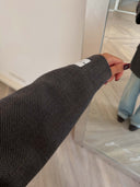 Remade oversized blazer jacket tartan grey #22:22
