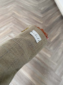Remade belted blazer tartan beige #83:83