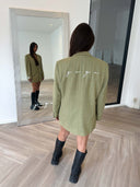 Remade oversized blazer tartan green/blue/orange #62:62