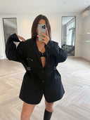 Remade oversized blazer black #39:39