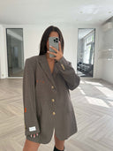 Remade oversized blazer brown #90:90