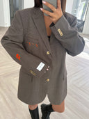 Remade oversized blazer brown #90:90