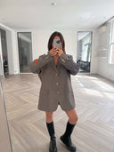 Remade oversized blazer brown #90:90