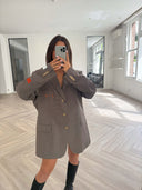Remade oversized blazer brown #90:90
