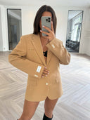 Remade oversized blazer peach orange #50:50