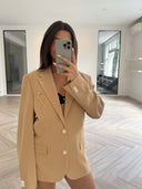 Remade oversized blazer peach orange #50:50